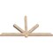 Ekena Millwork Kennewick Smooth Timber Gable Bracket, Douglas Fir, 72"W x 39"H x 3 1/2"D x 3 1/2"F, 13/12 Pitch GBW072X39X0404KEN00SDF - alternate 4
